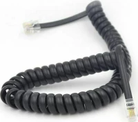 SM135-Black/5m ΜΑΥΡΟ ΤΗΛ.ΣΠΙΡΑΛ 4P4C (5m)