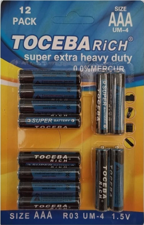 Σετ 12x ΑΑΑ R3 1.5V