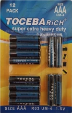 Σετ 12x ΑΑΑ R3 1.5V
