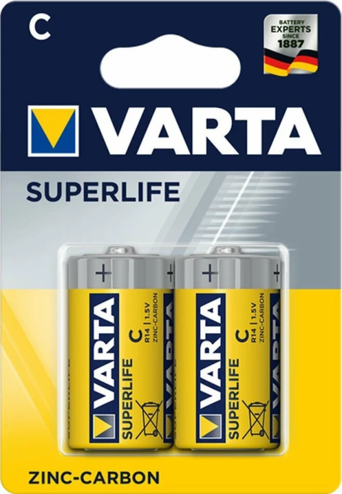 Varta Superlife C 2τμχ Zinc Carbon
