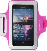 Shocksock ArmBand Nokia Lumia 925 (Pink/White)