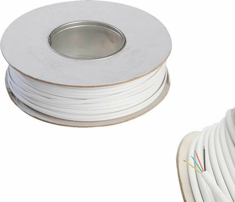 Eurolamp Flat Τηλεφωνικό Καλώδιο Ατερμάτιστο 1m Λευκό (147-13100)