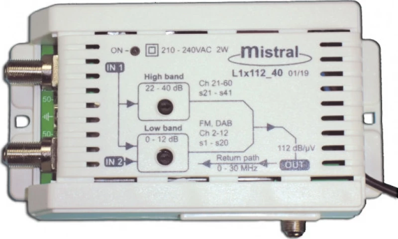 Ενισχυτής Kεντρικής Kεραίας Mistral L1X112_40 0242