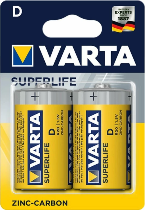 Varta Superlife D 2τμχ Zinc Carbon