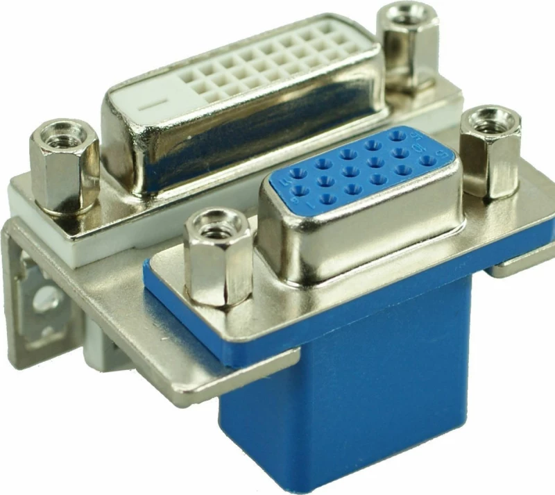 Powertech DVI Connector - DVI 24+1 Nickel White (CON-D004)