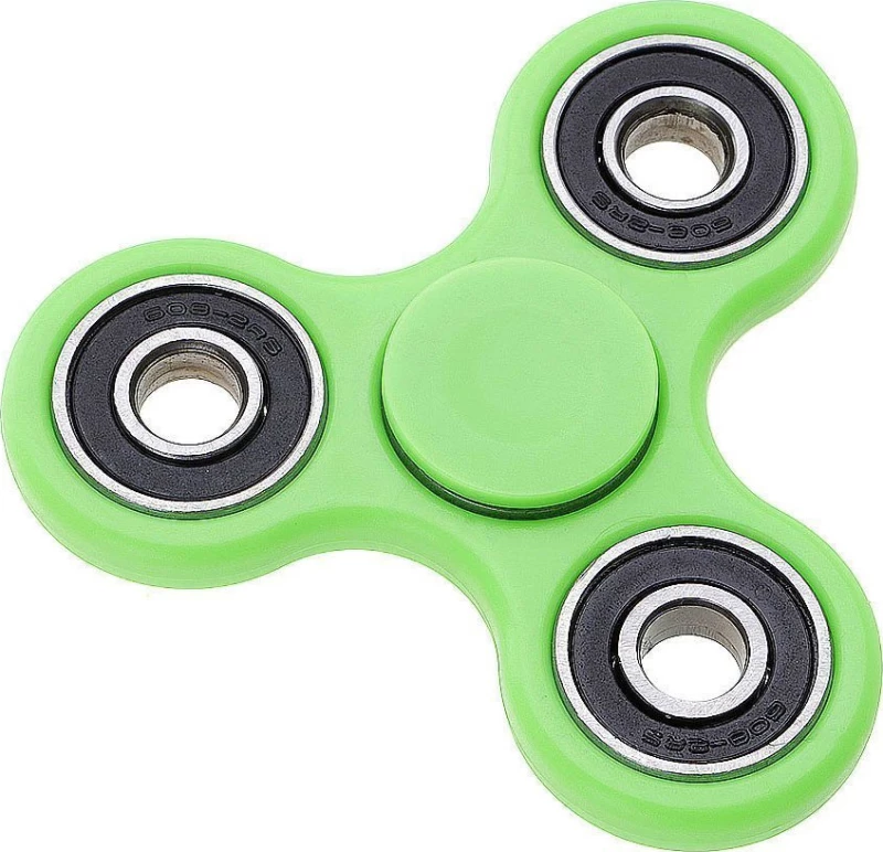 Fidget Spinner ABS Plastic Three Leaves 4 minutes Green