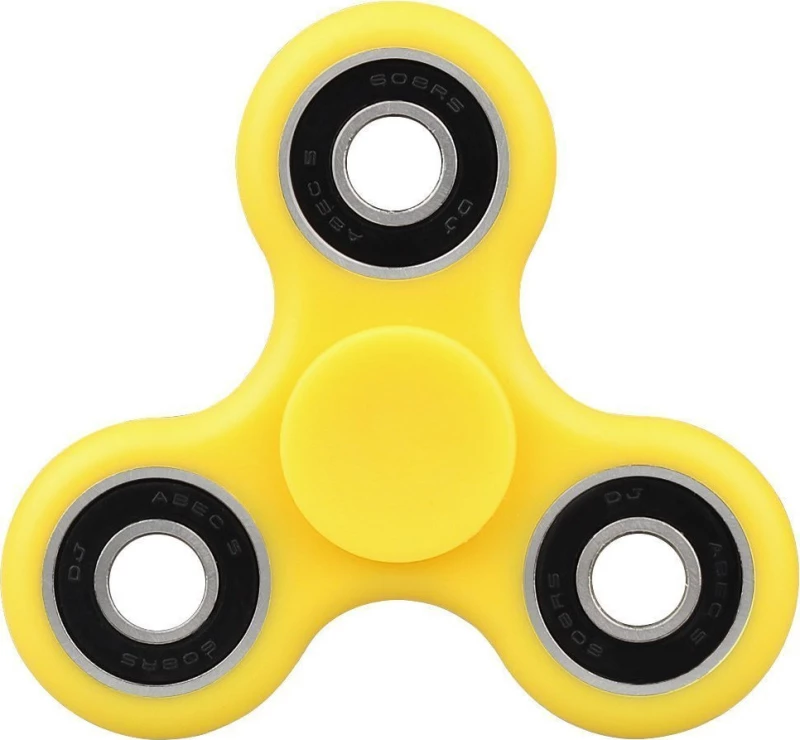 Fidget Spinner ABS Plastic Three Leaves 4 minutes Yellow