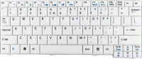 Πληκτρολόγιο για Acer A110/A150 Λευκό