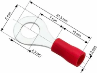 Ακροδέκτης οπής 4.3mm σετ 100τμχ