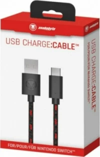 Snakebyte USB Charge:Cable Switch Μαύρο