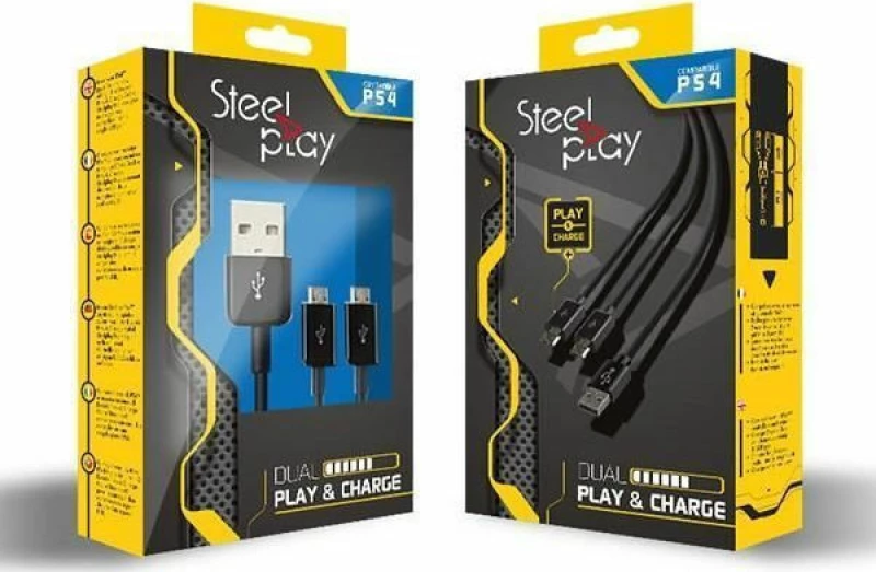 Steelplay Dual Play & Charge PS4