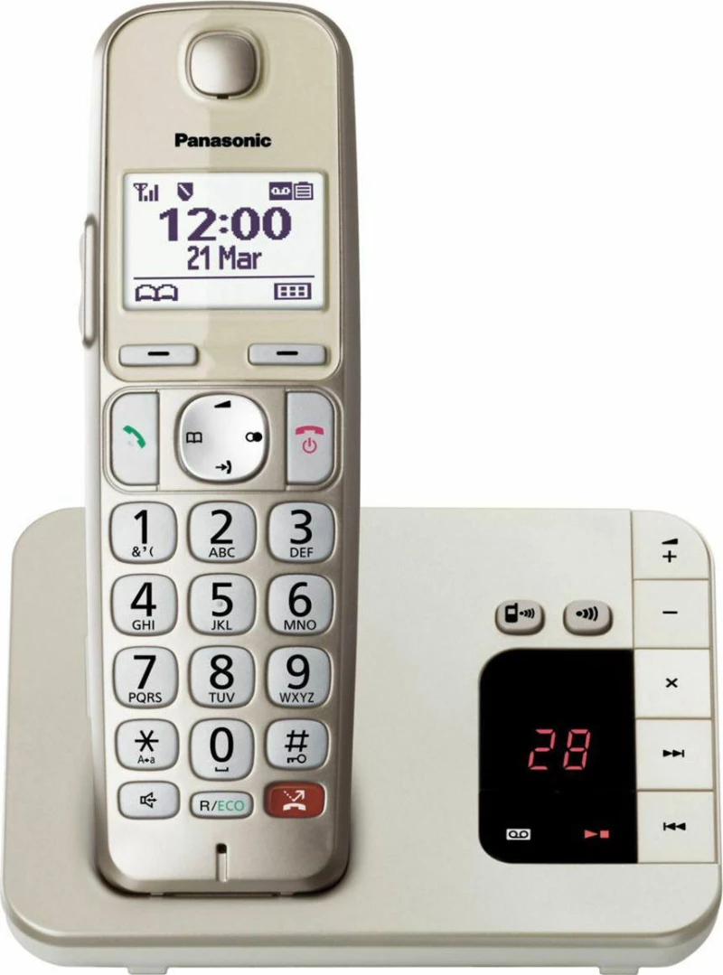Panasonic KX-TGE260 Ασύρματο Τηλέφωνο με Aνοιχτή Aκρόαση Champagne