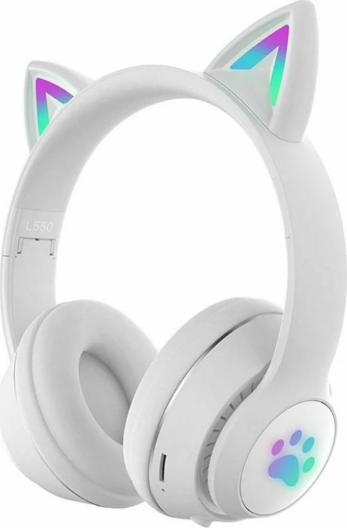 L550 Ασύρματα Over Ear Ακουστικά Λευκά