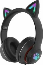 L550 Ασύρματα Over Ear Ακουστικά Μαύρα