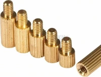 NINDEJIN Ορείχαλκο Διαχωριστικό Σπείρωμα M2 x 10 + 4mm Θηλυκό σε Αρσενικό για Πλακέτα Τυπωμένου Κυκλώματος PCB (OEM)