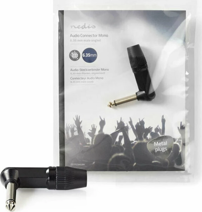 Nedis 6.3mm Jack male (COTP23902BK)