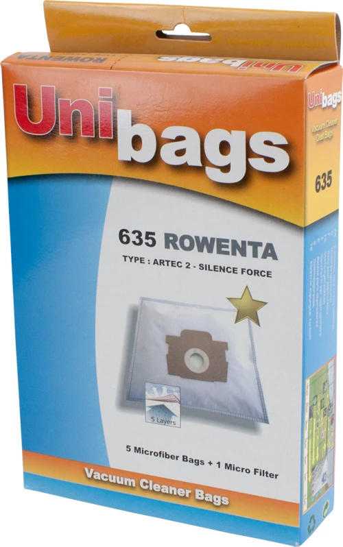 Unibags 635 Σακούλες Σκούπας 5τμχ