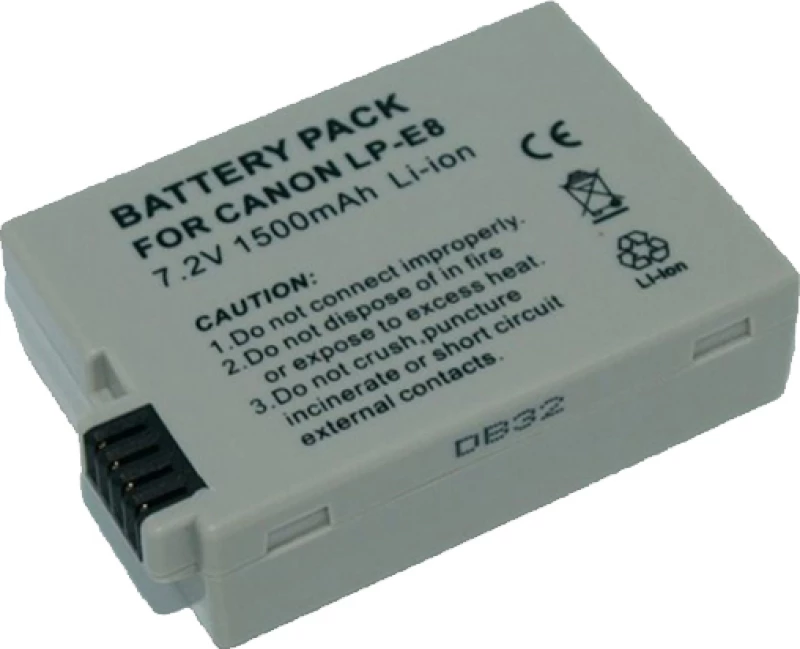 Fujicell Μπαταρία Φωτογραφικής Μηχανής LP-E8 1000mAh Συμβατή με Canon