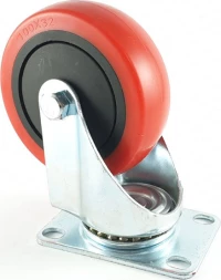 Ροδάκι Περιστρεφόμενo Κόκκινο 100x32mm - 90100570286