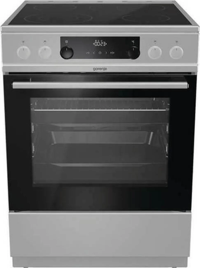 Gorenje ECS6350XPA Κουζίνα 71lt με Εστίες Κεραμικές
