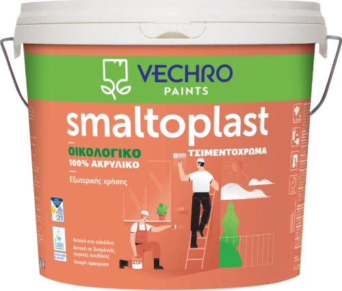 Vechro Τσιμεντόχρωμα Ακρυλικό Smaltoplast 3lt Γκρι