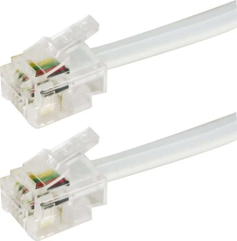 GoGEN TEL200MM01 Καλώδιο τηλεφώνου λευκό (RJ11), 2m
