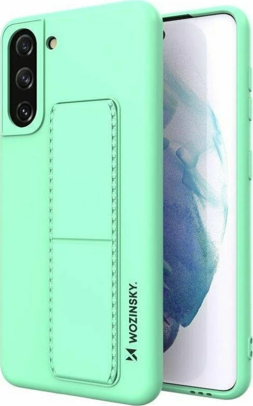 Wozinsky Kickstand Flexible Back Cover Σιλικόνης Τιρκουάζ (Galaxy S21 5G)