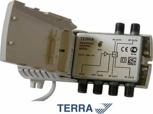 Terra As038 Apartment Amplifier 4 Εξόδων