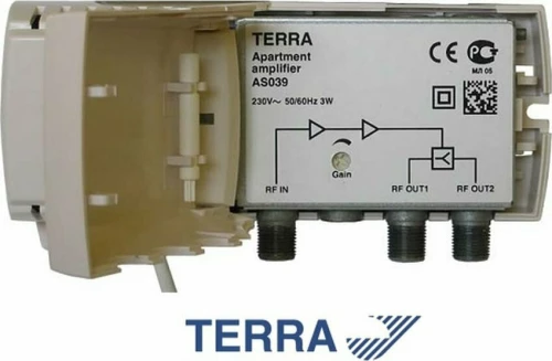 Terra As039 Ενισχυτής Γραμμής 2 Εξόδων