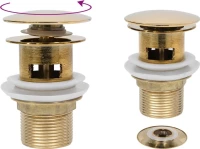 vidaXL Gold 6.4x6.4x9.1 cm 149057