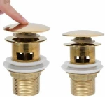 vidaXL Gold 6.4x6.4x9.1 cm 149057