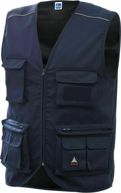 ΓΙΛΕΚΟ ΕΡΓΑΣΙΑΣ SIGGI CHROME VEST ΜΠΛΕ