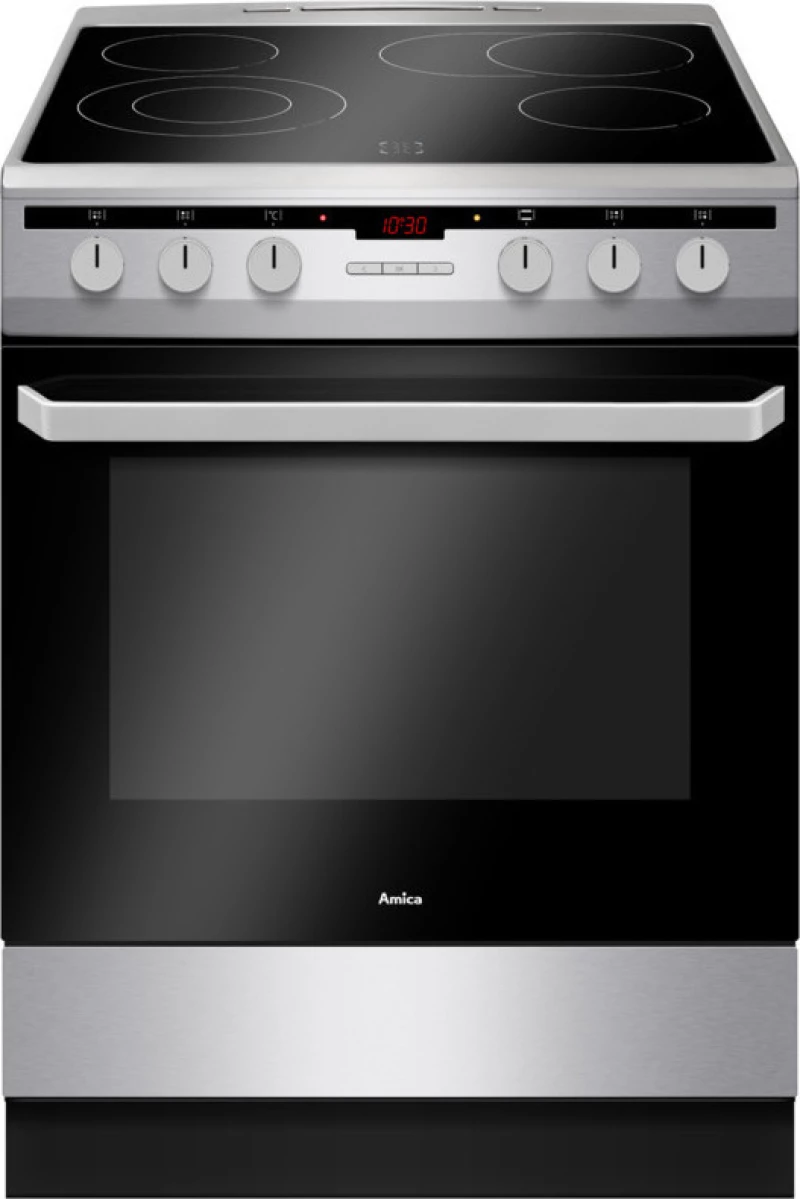 Amica 6018CE3.434EHTAKDQXX Κουζίνα 65lt με Εστίες Κεραμικές