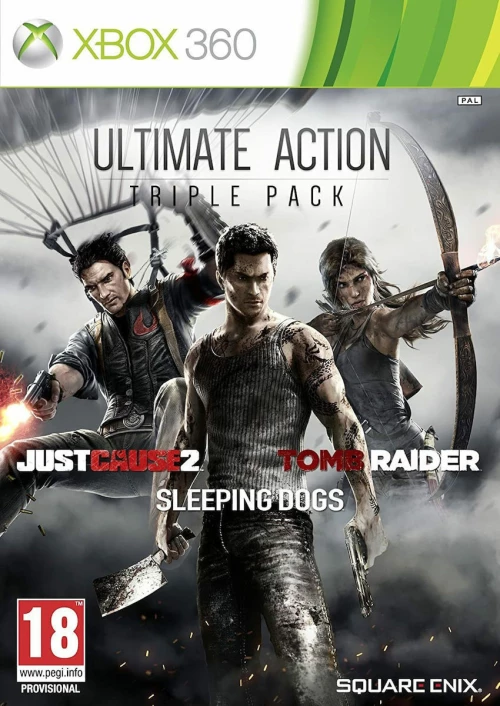 Ultimate Action Triple Pack (Just Cause 2/Sleeping Dogs/Tomb Raider) XBOX 360