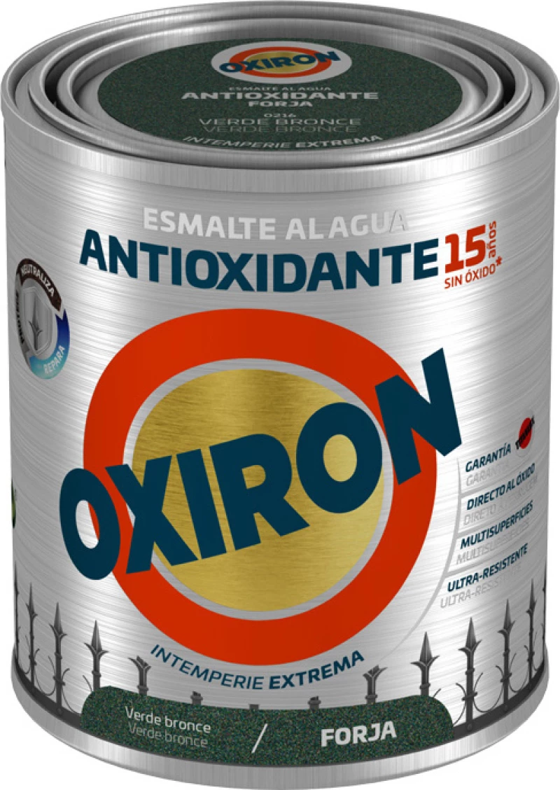 Χρώμα Αντισκωριακό Νερού TITAN OXIRON LISO FORJA AGUA VERDE 750ml