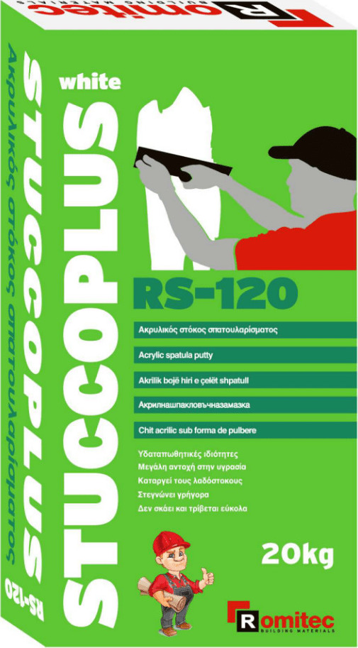 STUCCOPLUS RS-120 ΣΤΟΚΟΣ ΣΠΑΤΟΥΛΑΡΙΣΜΑΤΟΣ ROMITEC 2KG