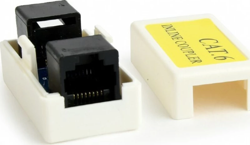 Gembird Cat.6 LAN Coupler White
