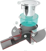 OMP Tea Tirana Αbs Σιφώνι Δαπέδου 100x100x50mm 11266529 1τμχ