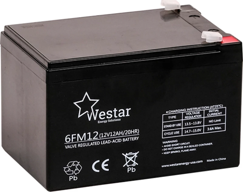 Westar μπαταρία μολύβδου FM 12V 12Ah 10 χρόνια "Design Life" (6FM12)