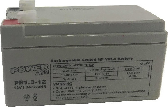 Μπαταρία VRLA Power PR1.3-12 12V 1.3Ah
