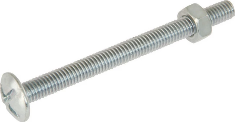 Βίδα Ολόπαση PH Σκεπών & Περικόχλιο M 6x40 Inox A2 15Τμχ