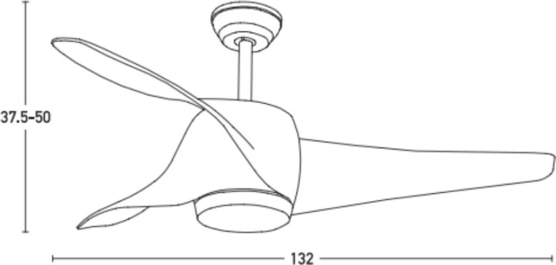 Zambelis Lights 20256 Ανεμιστήρας Οροφής με Φως