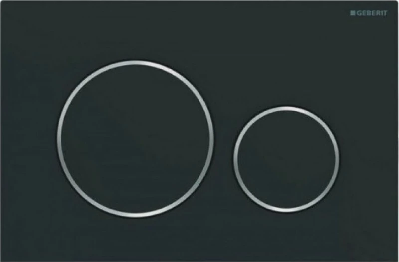 Geberit Sigma 20 Πλακέτα Ενεργοποίησης Μαύρη Ματ 115.882.14.1