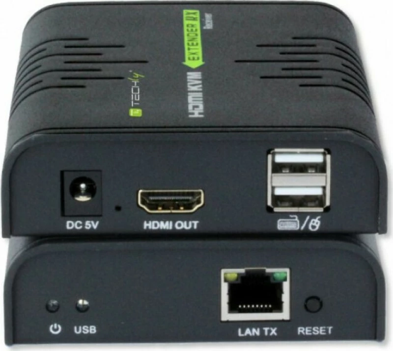 Techly Επέκταση HDMI και KVM
