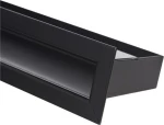 Kratki LUFT/6/80/45S/C Περσίδα Τζακιού Μαύρη 6x80cm