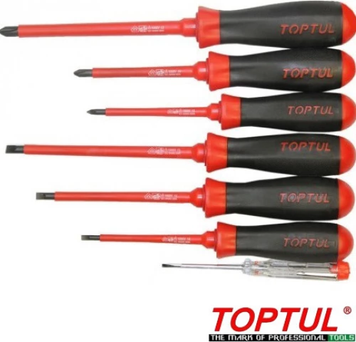 Toptul Σετ Κατσαβίδια Ηλεκτρολόγου GAAE0704 7τμχ
