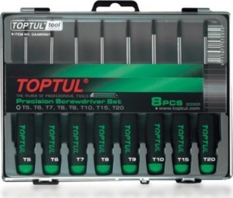 Toptul Σετ Κατσαβίδια Torx GAAW0801 8τμχ