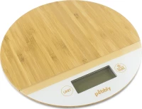 Pebbly Bamboo Ψηφιακή Ζυγαριά Κουζίνας 5kg White