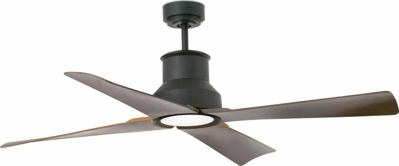 Faro Barcelona Winche Led Ανεμιστήρας Οροφής με Φως Brown