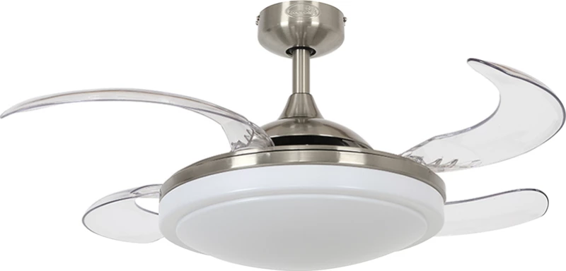 Fanaway Evora Ανεμιστήρας Οροφής με Φως Brushed Chrome